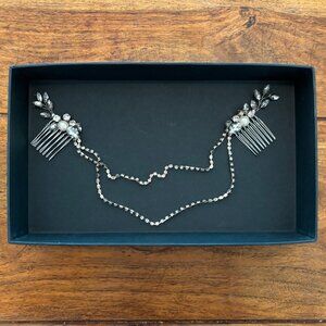Silver Bridal Hair Chain